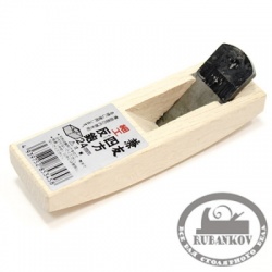 Рубанок яп. горбач с полукруглым ножом, 'Shiho Sori' 120/24мм, белый дуб