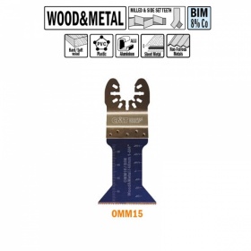 Погружное пильное полотно 45 мм для древесины и металла серия OMM15