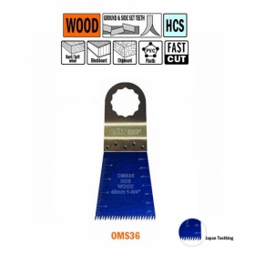 Высокоточное широкое пильное полотно "японский зуб" 45 мм для древесины и пластика серия OMS36